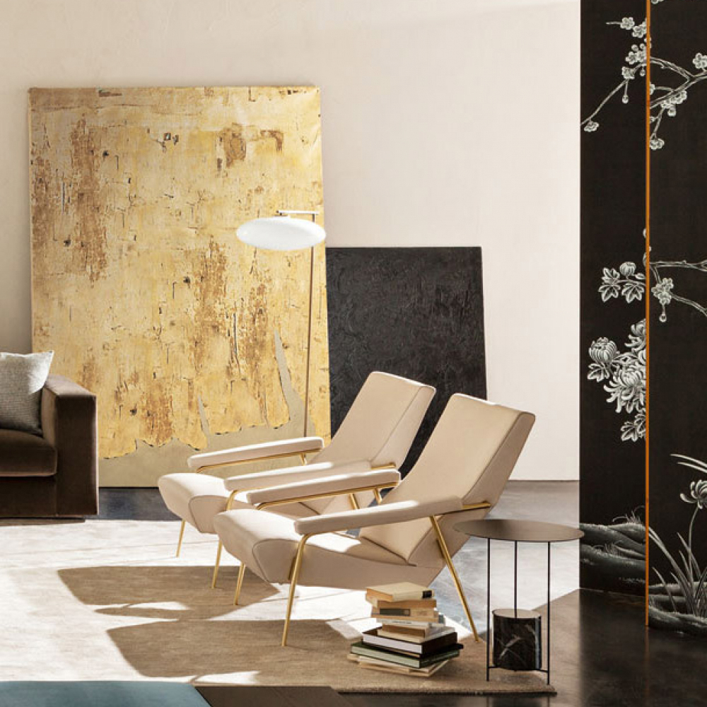 Дизайнерское кресло с подлокотниками Gio Ponti D.153.1 Armchair