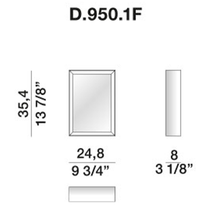 Дизайнерское настенное зеркало Gio Ponti D.950.1 Mirror