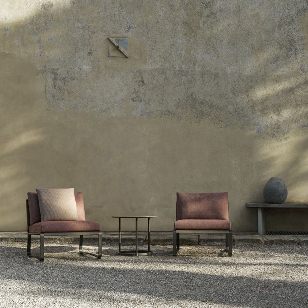 Дизайнерское уличное кресло на металлическом каркасе PHOENIX Armchair