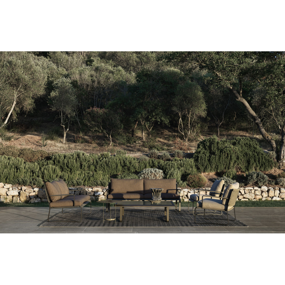 Дизайнерское уличное кресло на металлическом каркасе PHOENIX Armchair