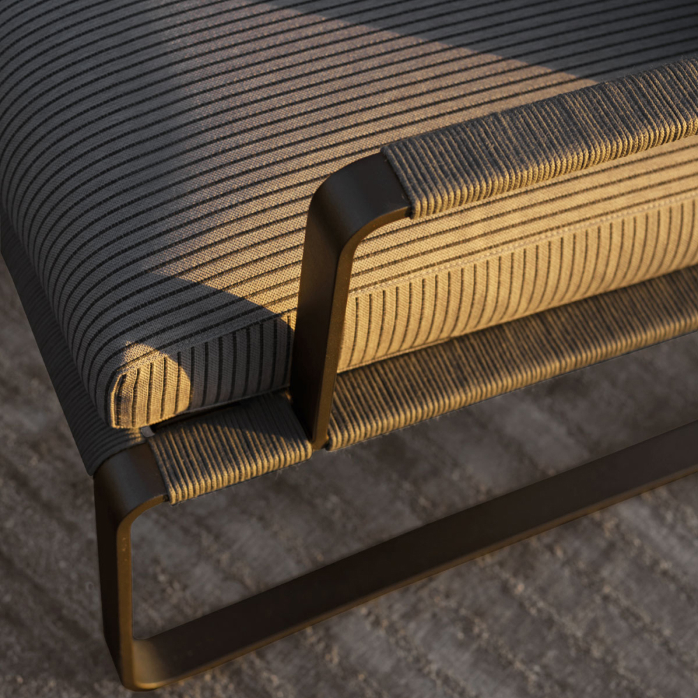 Дизайнерское уличное кресло на металлическом каркасе PHOENIX Armchair