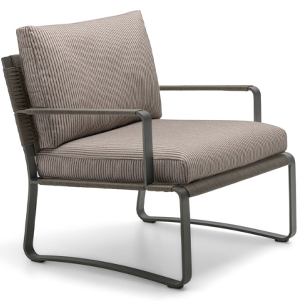 Дизайнерское уличное кресло на металлическом каркасе PHOENIX Armchair