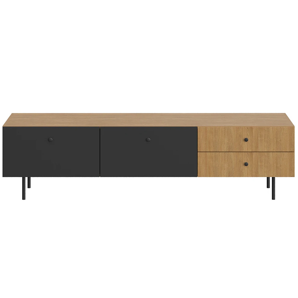 Длинная ТВ-тумба с принтом на ящиках Elise TV Stand