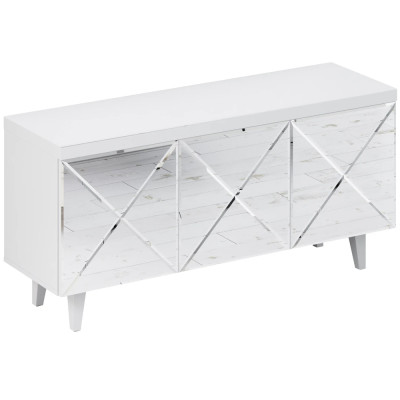 Длинная тумба с зеркальным декором Arden Cabinet