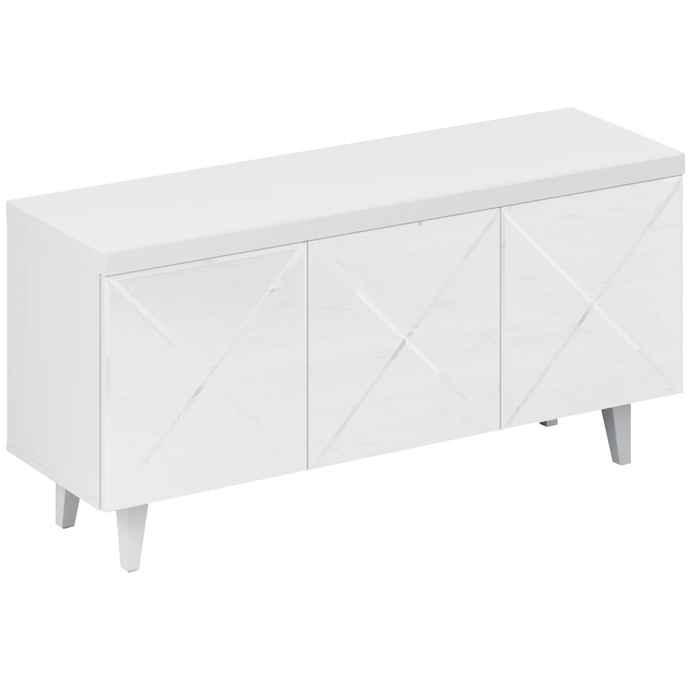 Длинная тумба с зеркальным декором Arden Cabinet