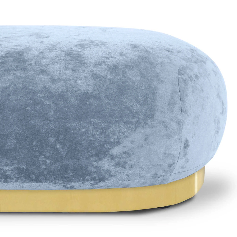Длинный овальный пуф Ambrose Soft Oval Pouf