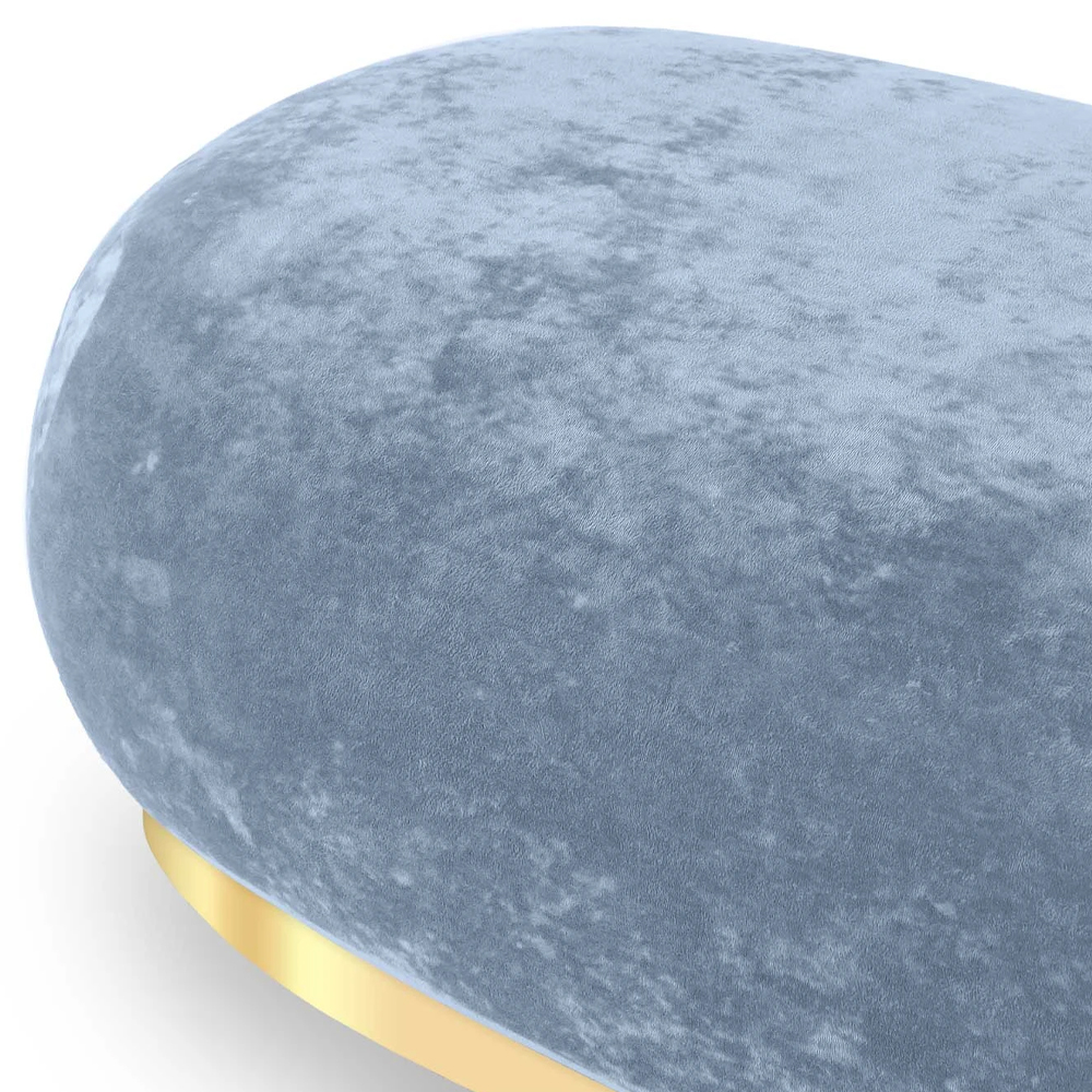 Длинный овальный пуф Ambrose Soft Oval Pouf