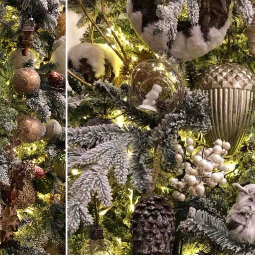 Ель Дизайнерская Украшенная Декором Christmas tree Premium Winter Night