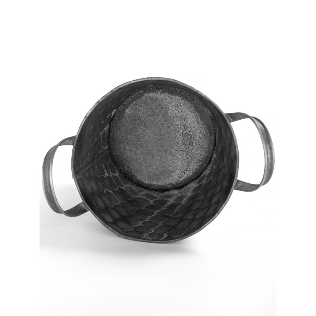 Железное кашпо Gold butterfly design