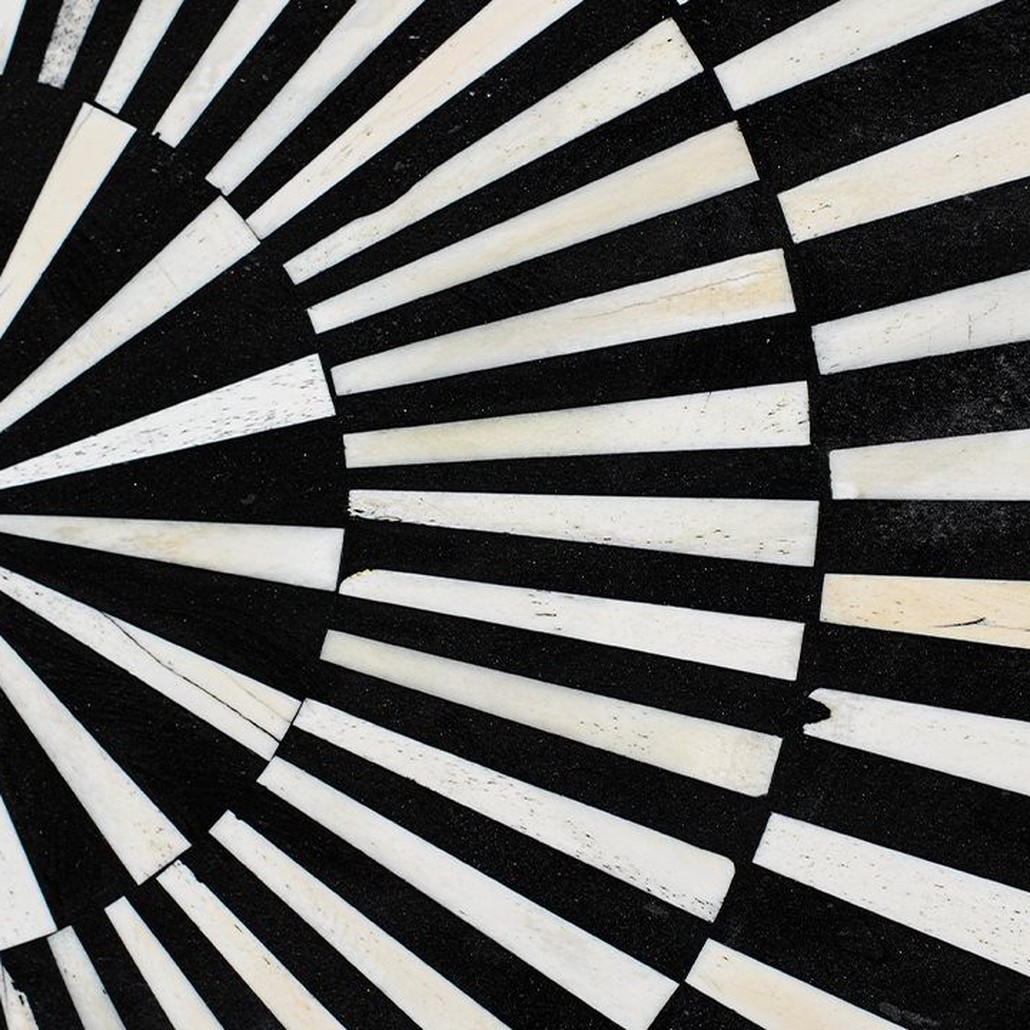 Журнальный стол Round Indian Bone Inlay coffee table