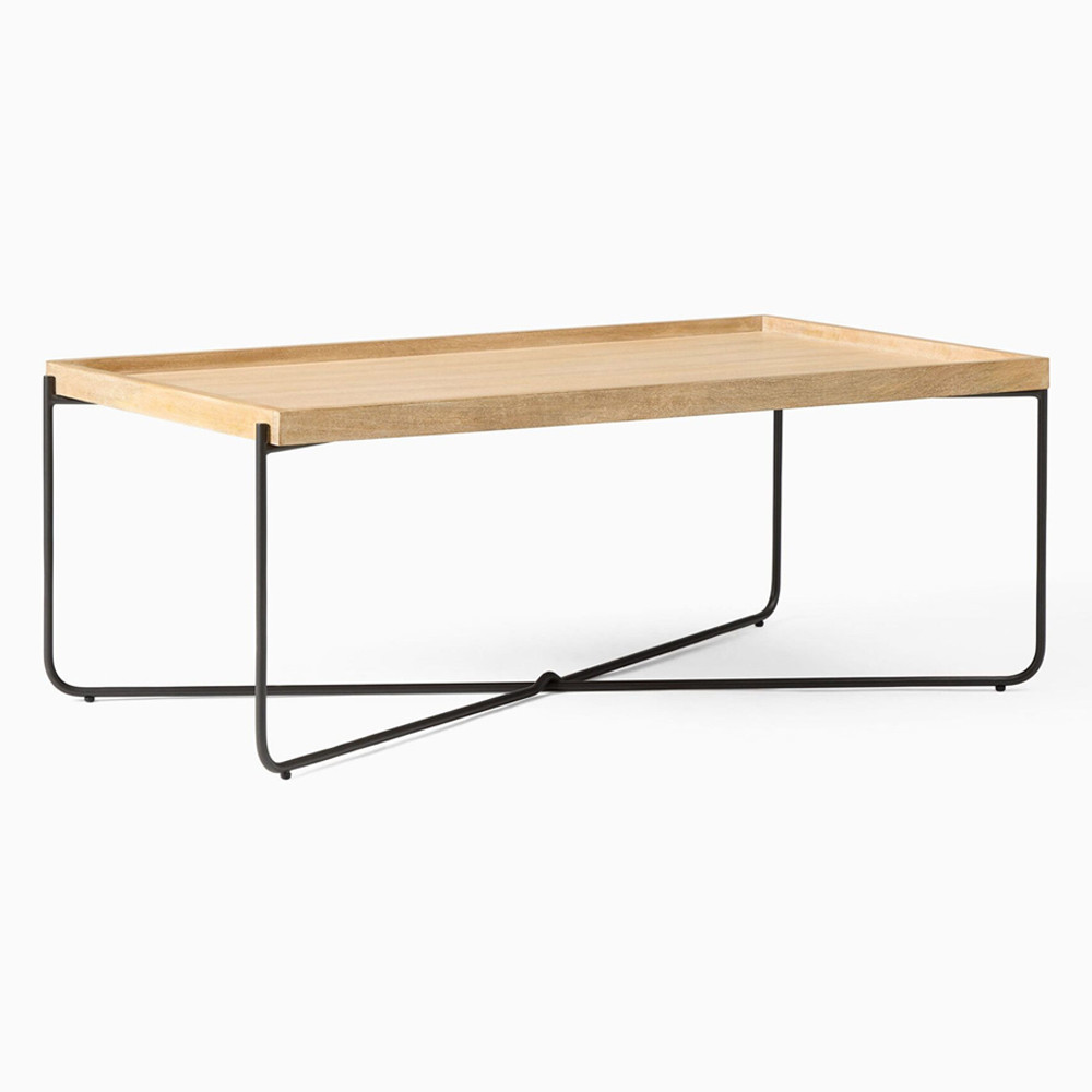 Журнальный стол с прямоугольной деревянной столешницей Urban Style Space