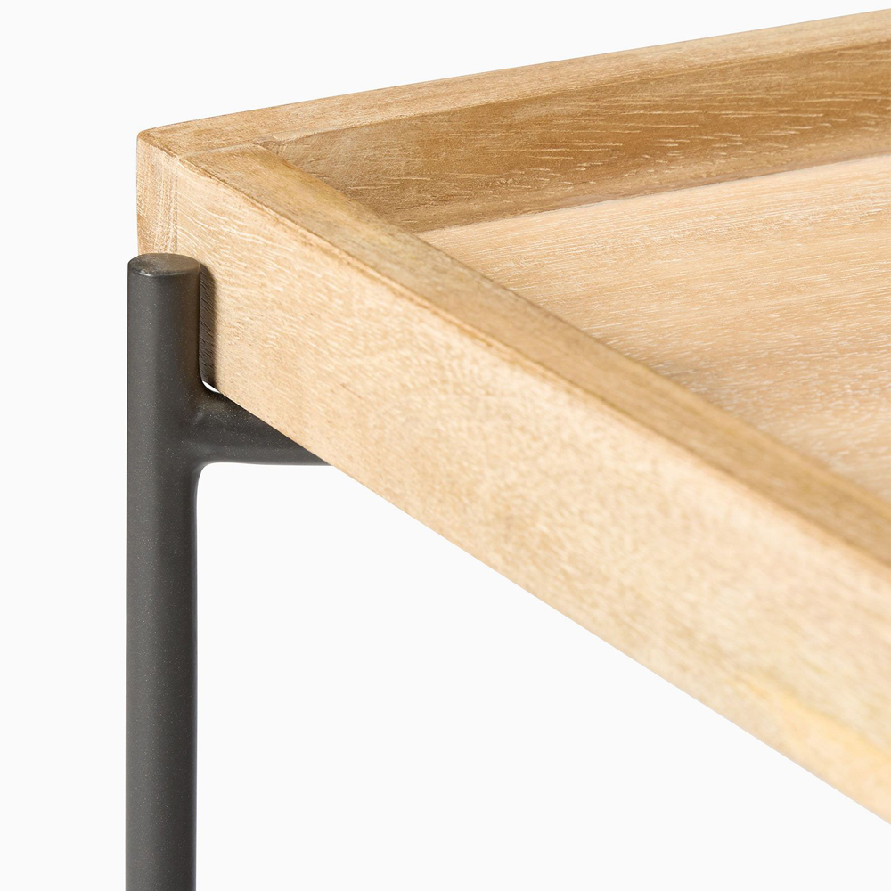 Журнальный стол с прямоугольной деревянной столешницей Urban Style Space