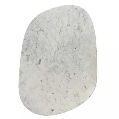 Журнальный столик овальный с мраморной столешницей Decor Showcase