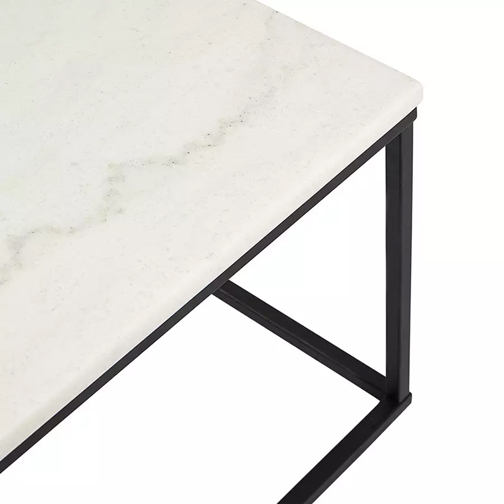 Журнальный столик прямоугольный White Marble Surface