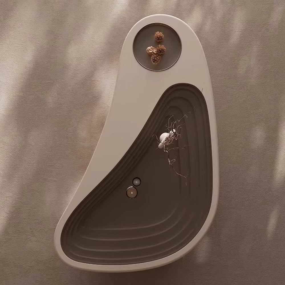 Журнальный столик фигурный со стеклянной столешницей Table Drop