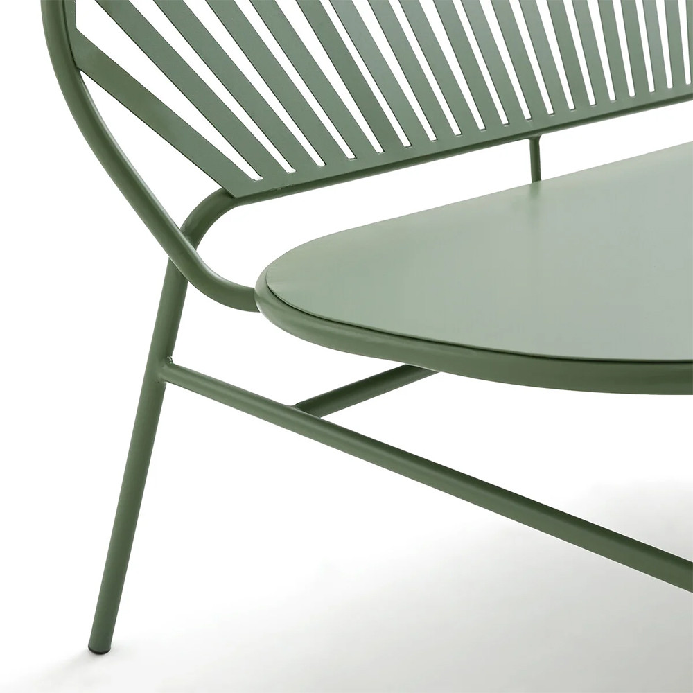Зелёная скамья из стали Goodwin Metal Bench Green