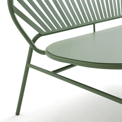 Зелёная скамья из стали Goodwin Metal Bench Green