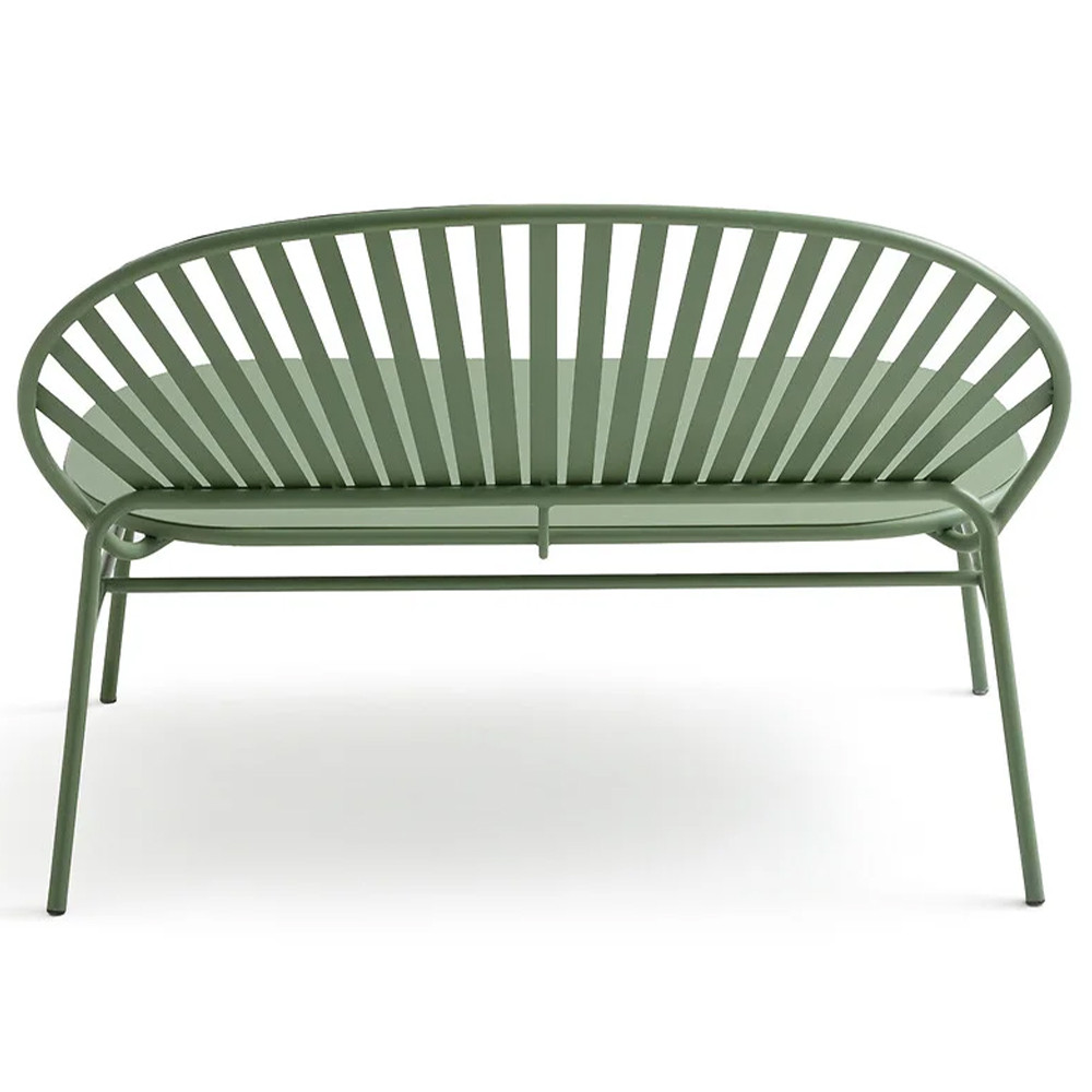 Зелёная скамья из стали Goodwin Metal Bench Green