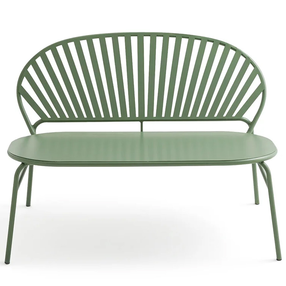 Зелёная скамья из стали Goodwin Metal Bench Green