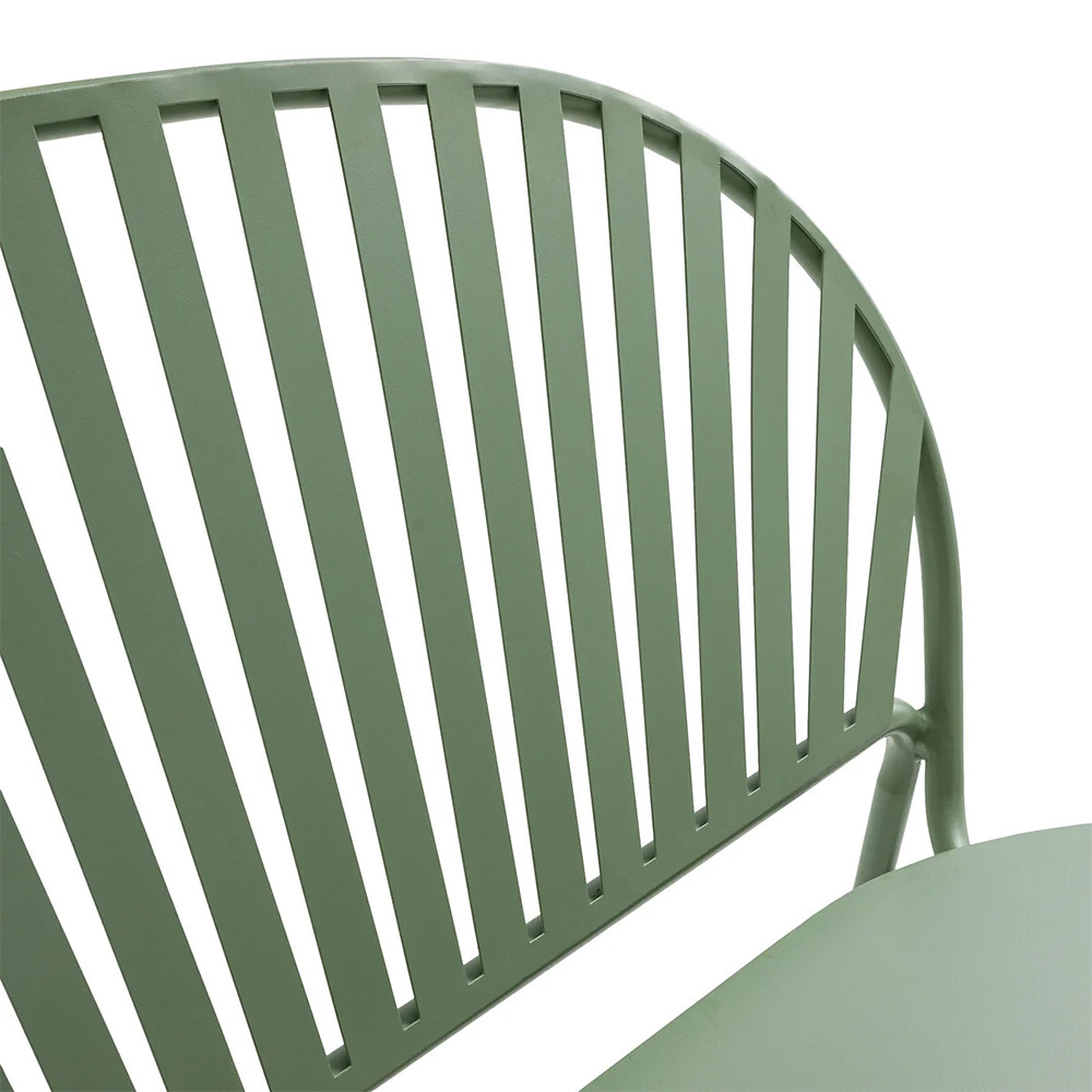 Зелёная скамья из стали Goodwin Metal Bench Green