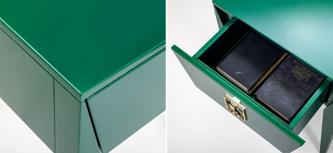 Зеленая тумба Сontemporary Art Deco