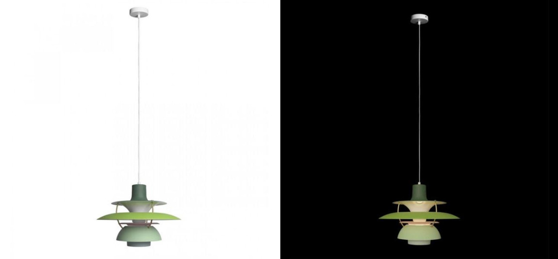 Зеленый Подвесной Светильник Louis Poulsen PH 5 Poul Henningsen Green