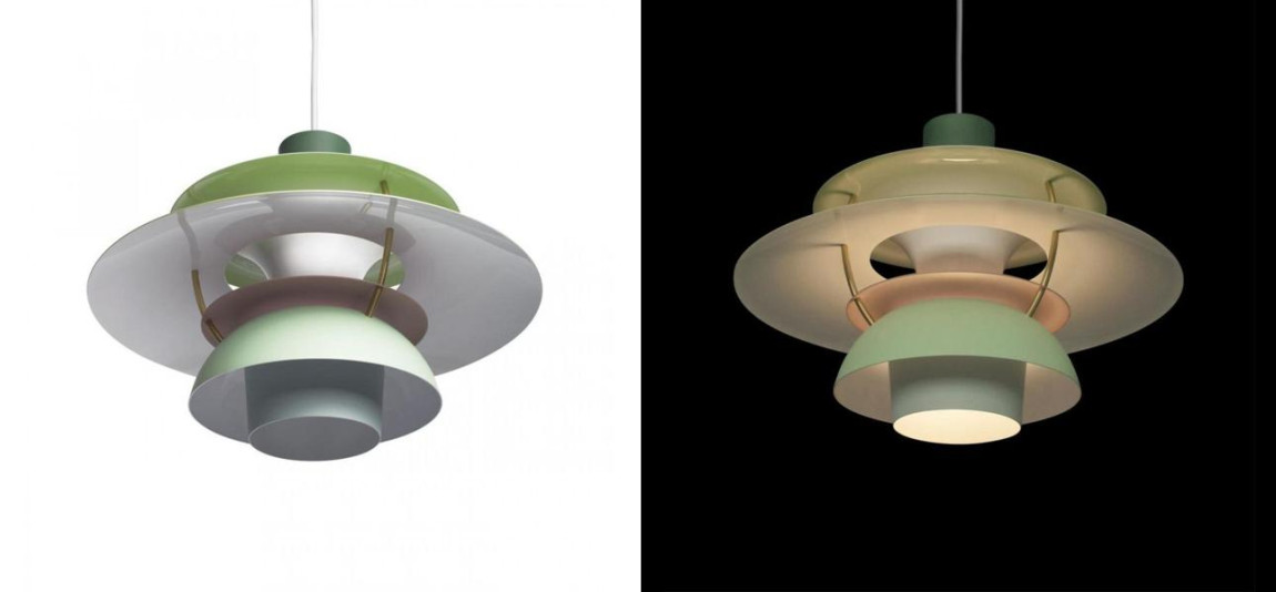 Зеленый Подвесной Светильник Louis Poulsen PH 5 Poul Henningsen Green