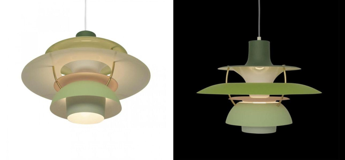 Зеленый Подвесной Светильник Louis Poulsen PH 5 Poul Henningsen Green