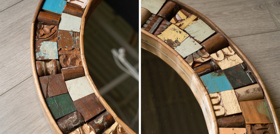 Зеркало Antique Wood Mirror