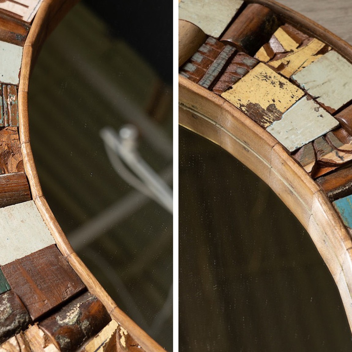 Зеркало Antique Wood Mirror