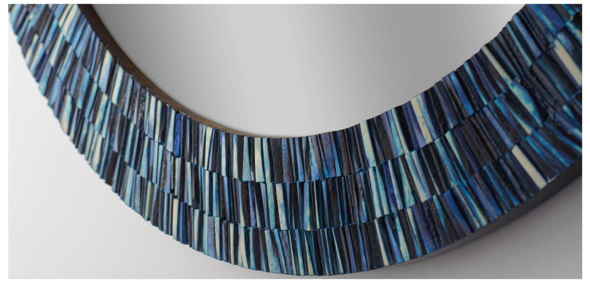 Зеркало Bone Inlay Round Mirror