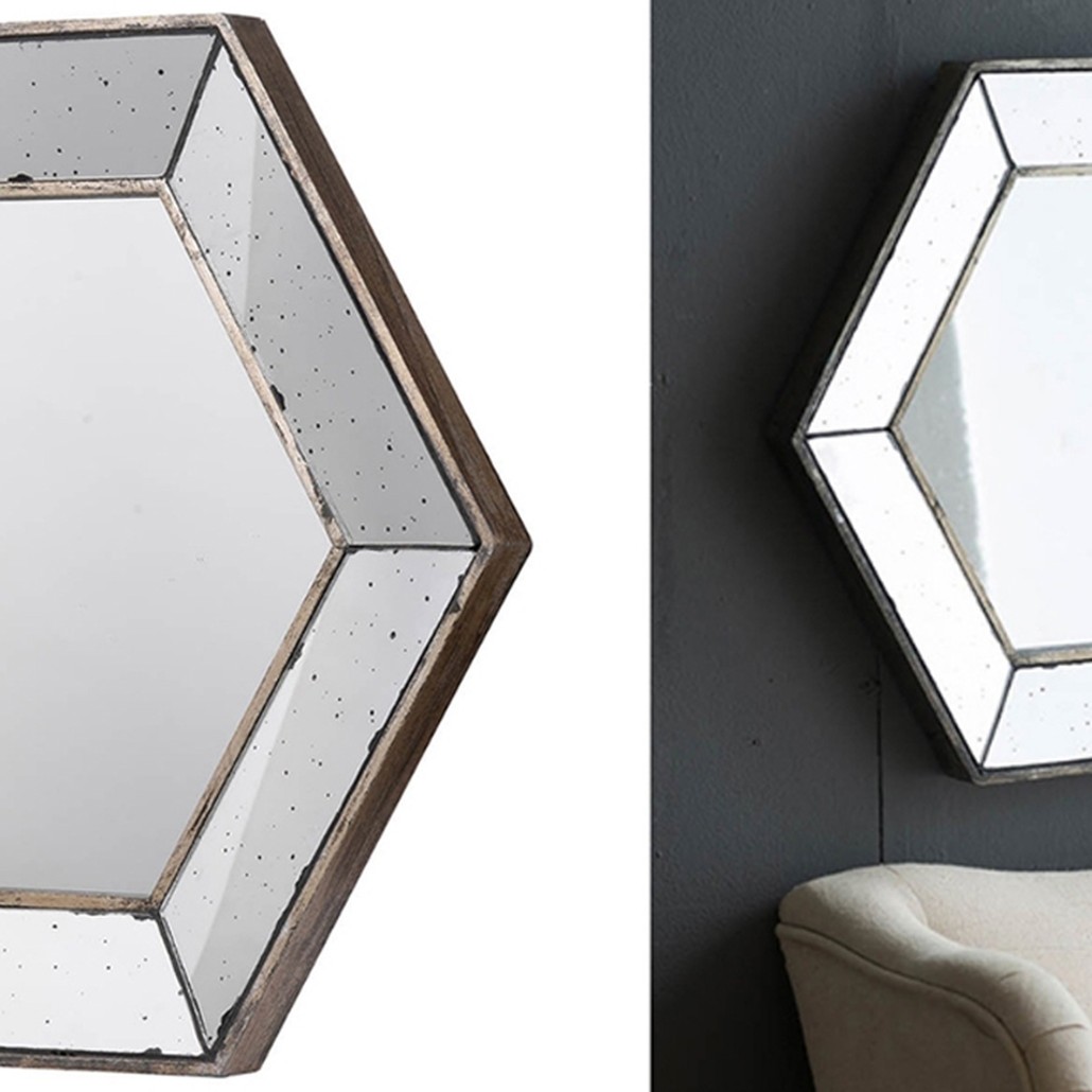 Зеркало Hexagonal Mirror
