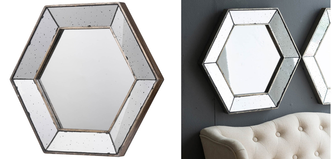 Зеркало Hexagonal Mirror
