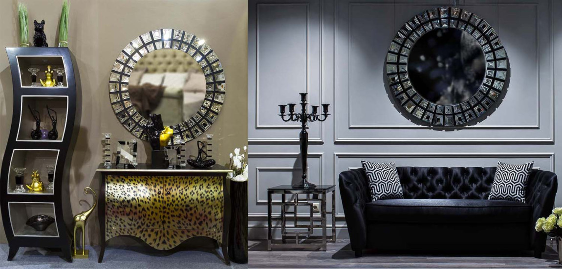 Зеркало Insert Black Glass