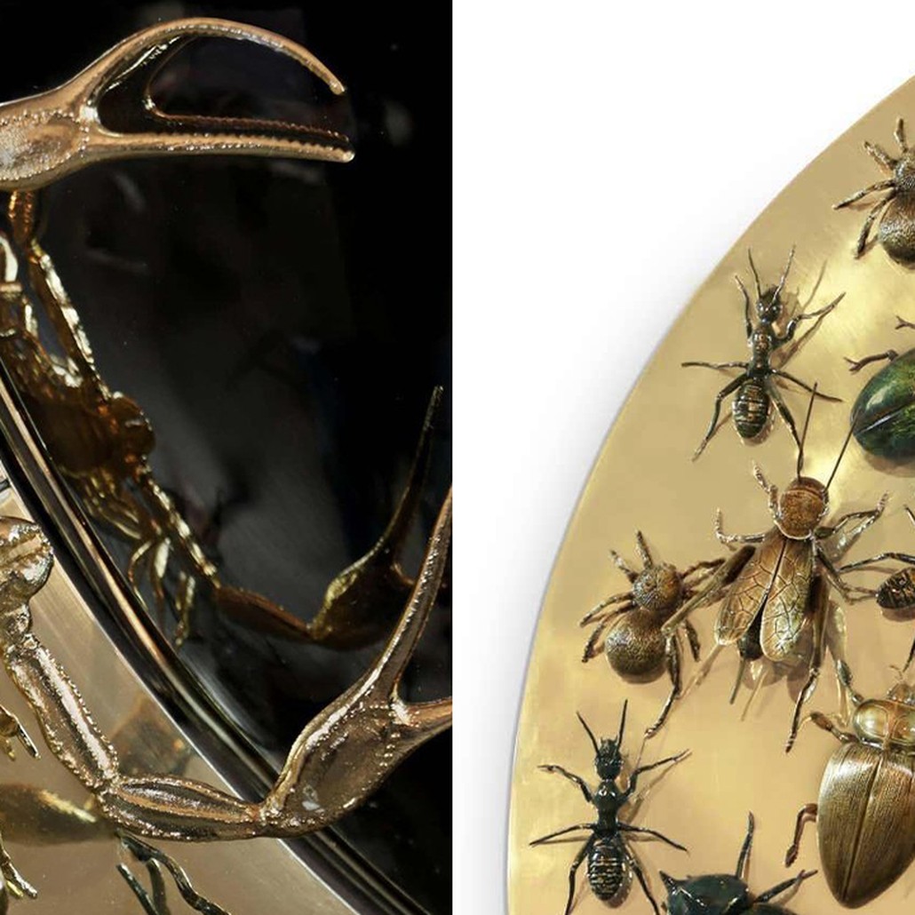 Зеркало Metamorphosis Convex Mirror in Polished Brass