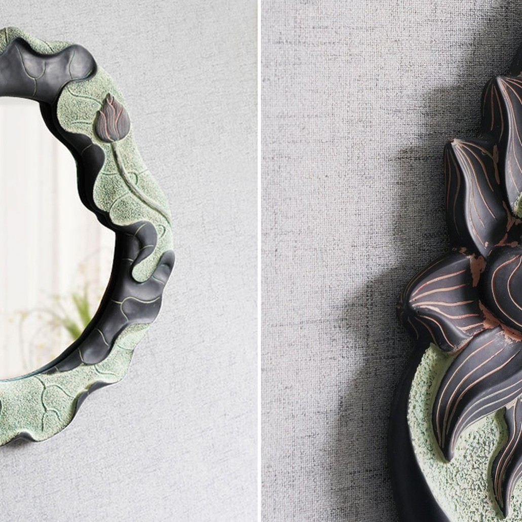 Зеркало Mirror Lotus Flowers circle