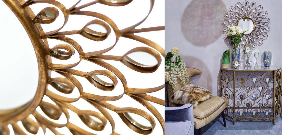 Зеркало Mirror Peacock Feathers