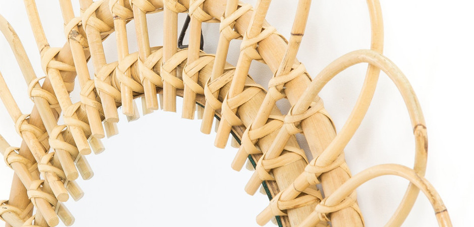Зеркало Mirror Rattan Flower I