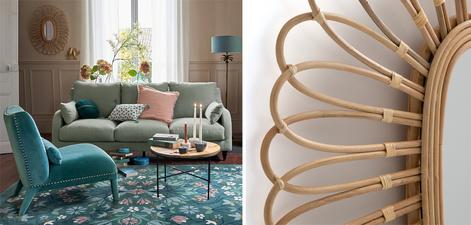 Зеркало Mirror Rattan Oval