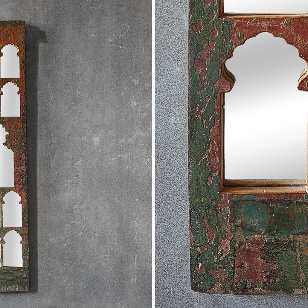 Зеркало Nitya Grey Mango Mirror