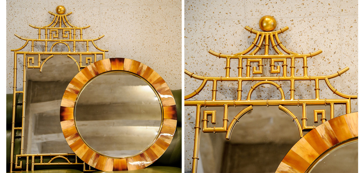 Зеркало Pagoda Mirror Gold 128