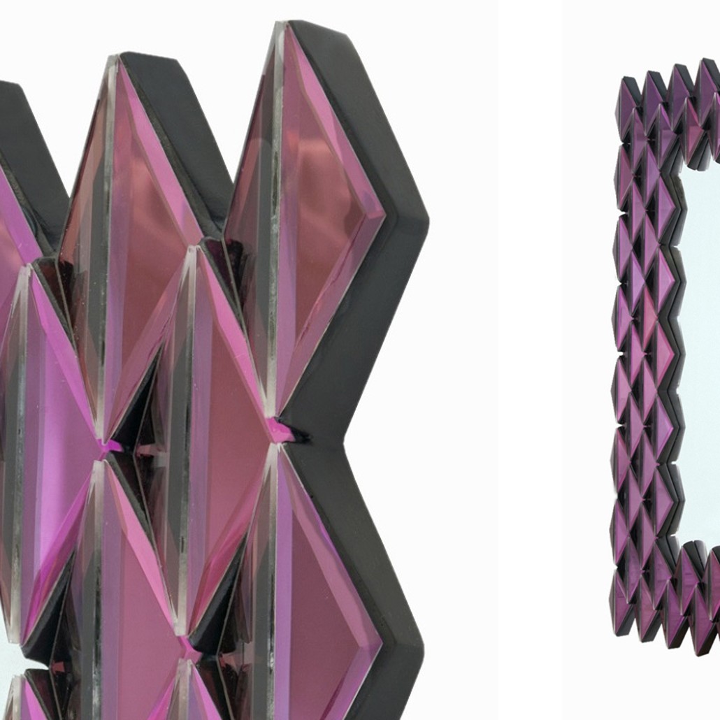 Зеркало Purple Rhombuses Mirror
