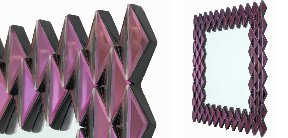 Зеркало Purple Rhombuses Mirror