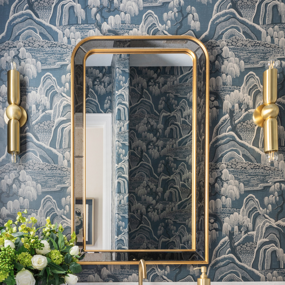 Зеркало в золотой раме Arched Mirror