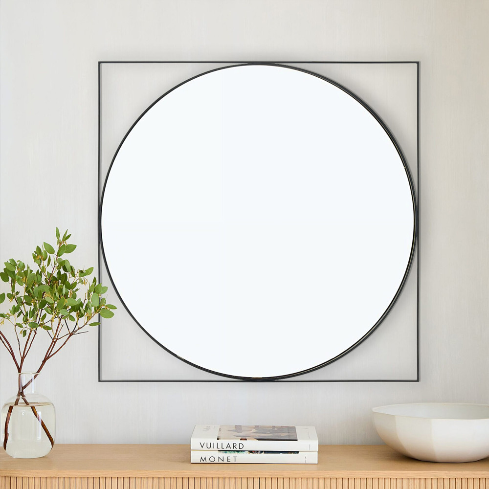 Зеркало в черной металлической раме Urban Style Mirror