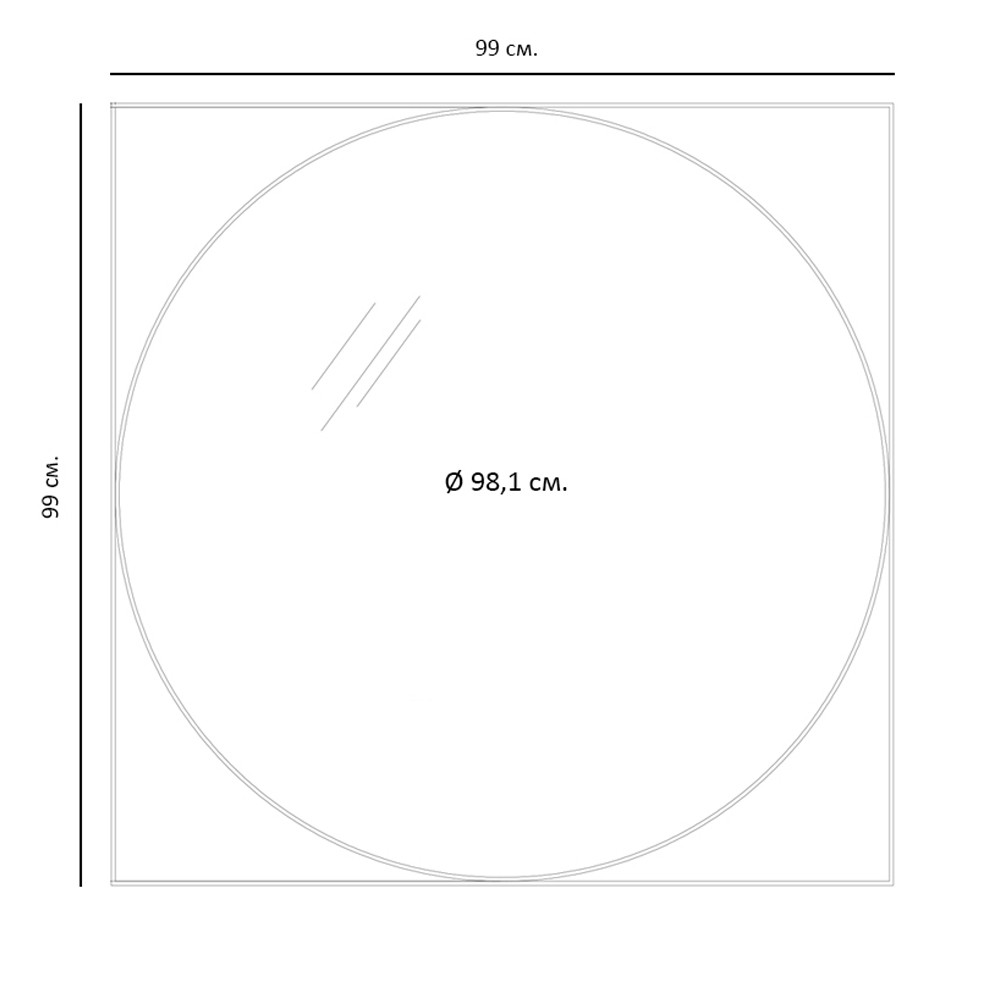 Зеркало в черной металлической раме Urban Style Mirror