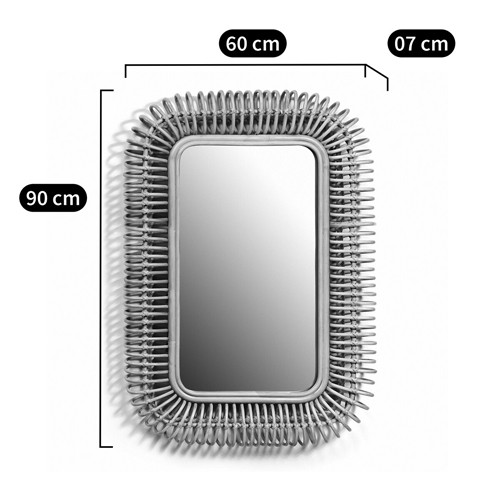 Зеркало из ротанга WICKER MIRROR