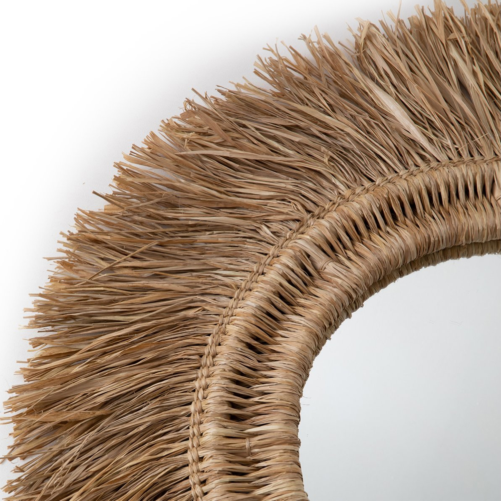 Зеркало из ротанга и сизаля WICKER MIRROR 100