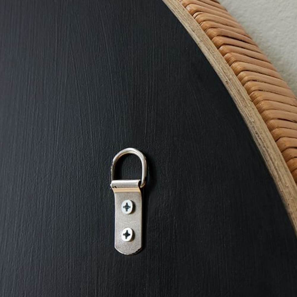Зеркало круглое в раме из ротанга Wickerwork