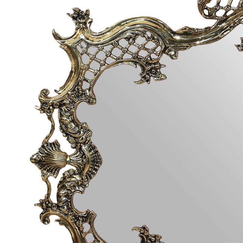 Зеркало настенное в бронзовой раме Grace Gold Mirrors